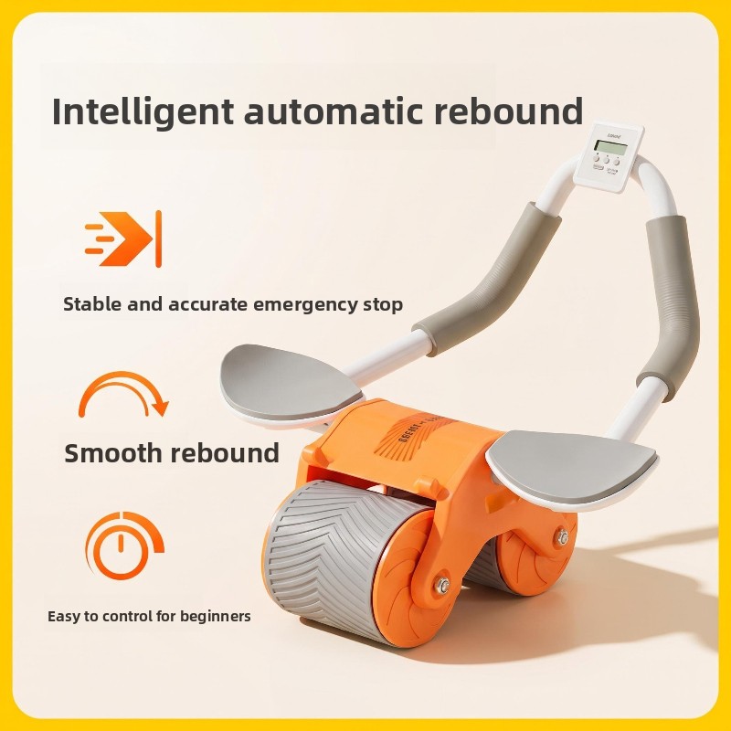 Ab Roller Wheel With Elbow Support - Elleboogondersteuning Automatische Terugslag Buikspier Roller Dubbele