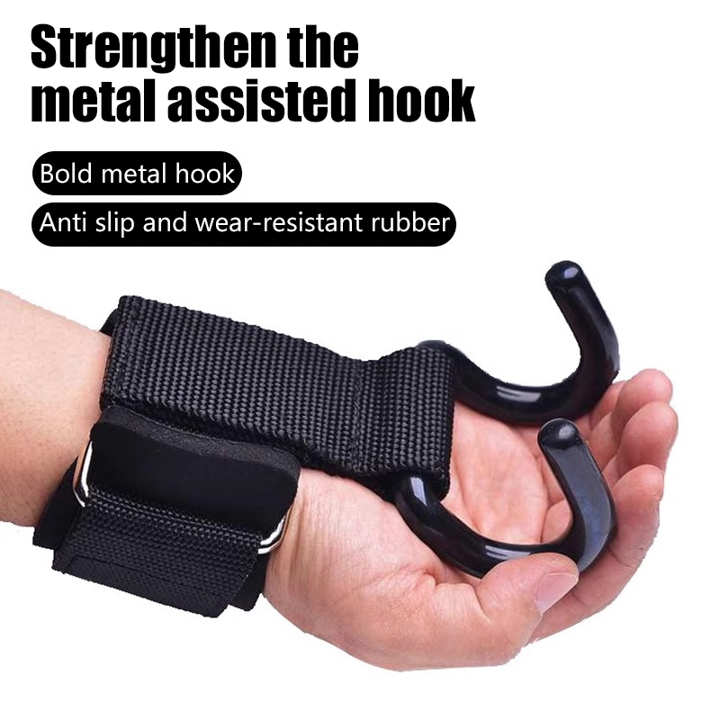Wrist Wraps Weightlifting Support - 【F】2 stuks gewichthefhaken, hand- en polsbanden,