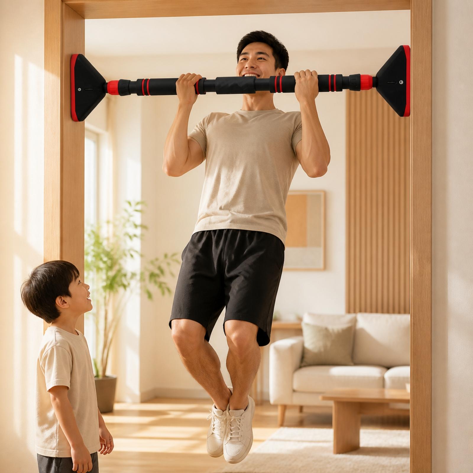 Door Pull Up Bar No Screw - Draagbare pull-up bar voor binnen, zonder