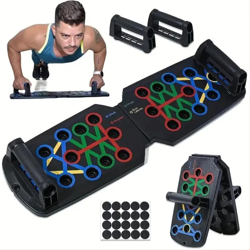 Push Up Board Foldable Multi Function - Draagbare, multifunctionele push-up plank met handgrepen,