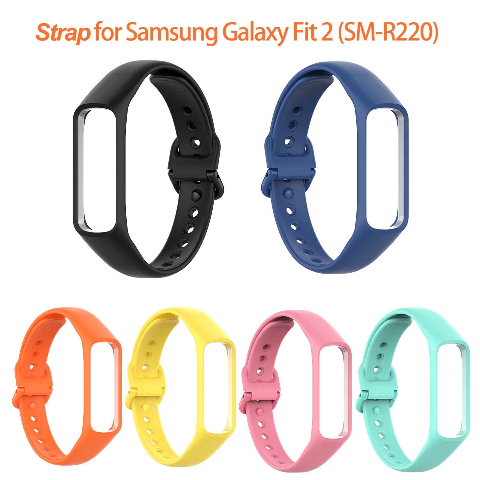 Resistance Bands Set With Handles - Voor Samsung Galaxy Fit 2 (R220)