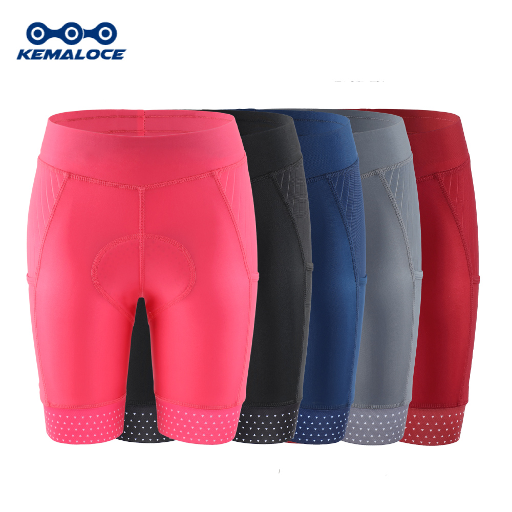 Padded Cycling Shorts 5D Gel - Kemaloce Vrouwen Fietsbroek 2024 Roze En