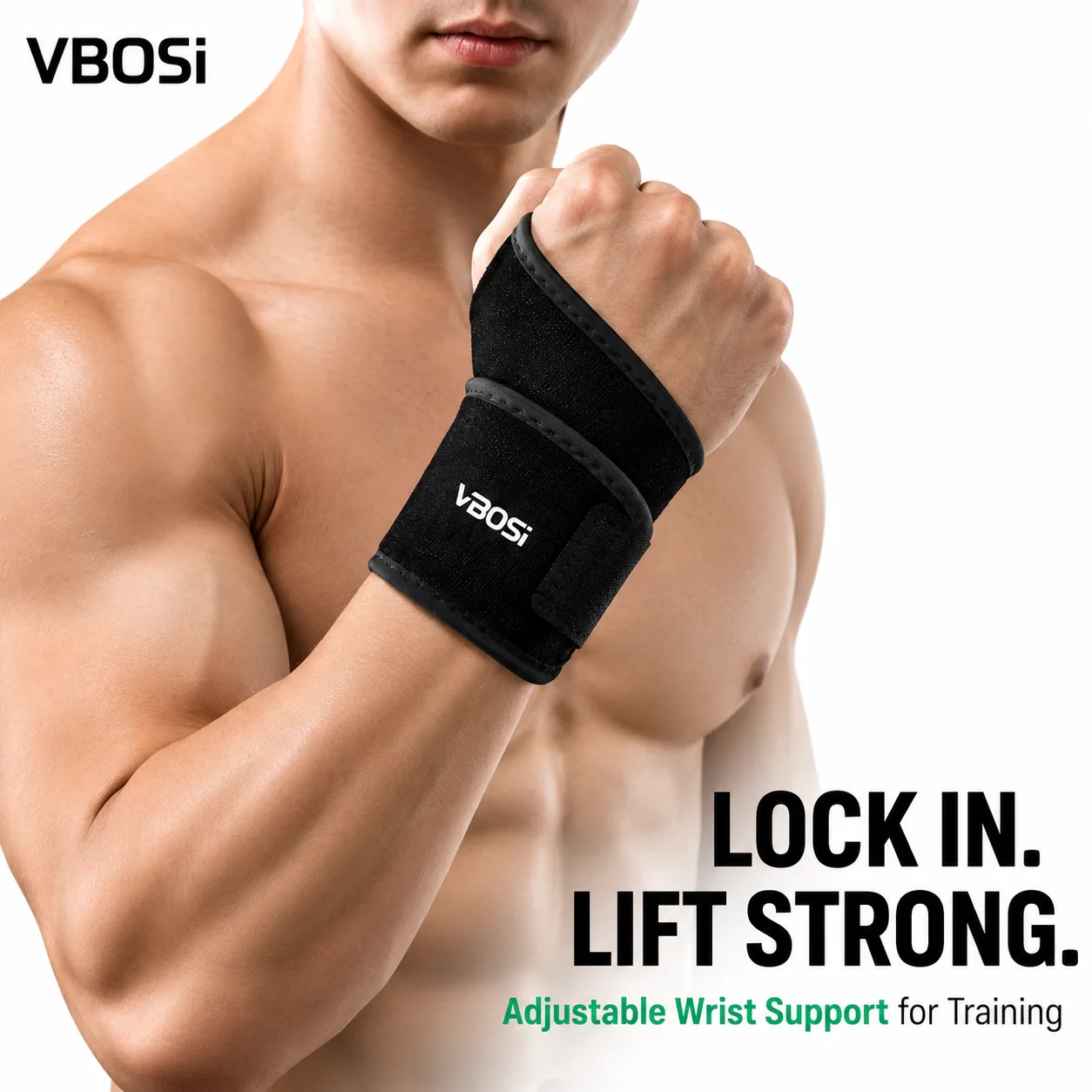 Wrist Wraps Weightlifting Support - VBSOi verstelbare polsbrace met duimlus voor