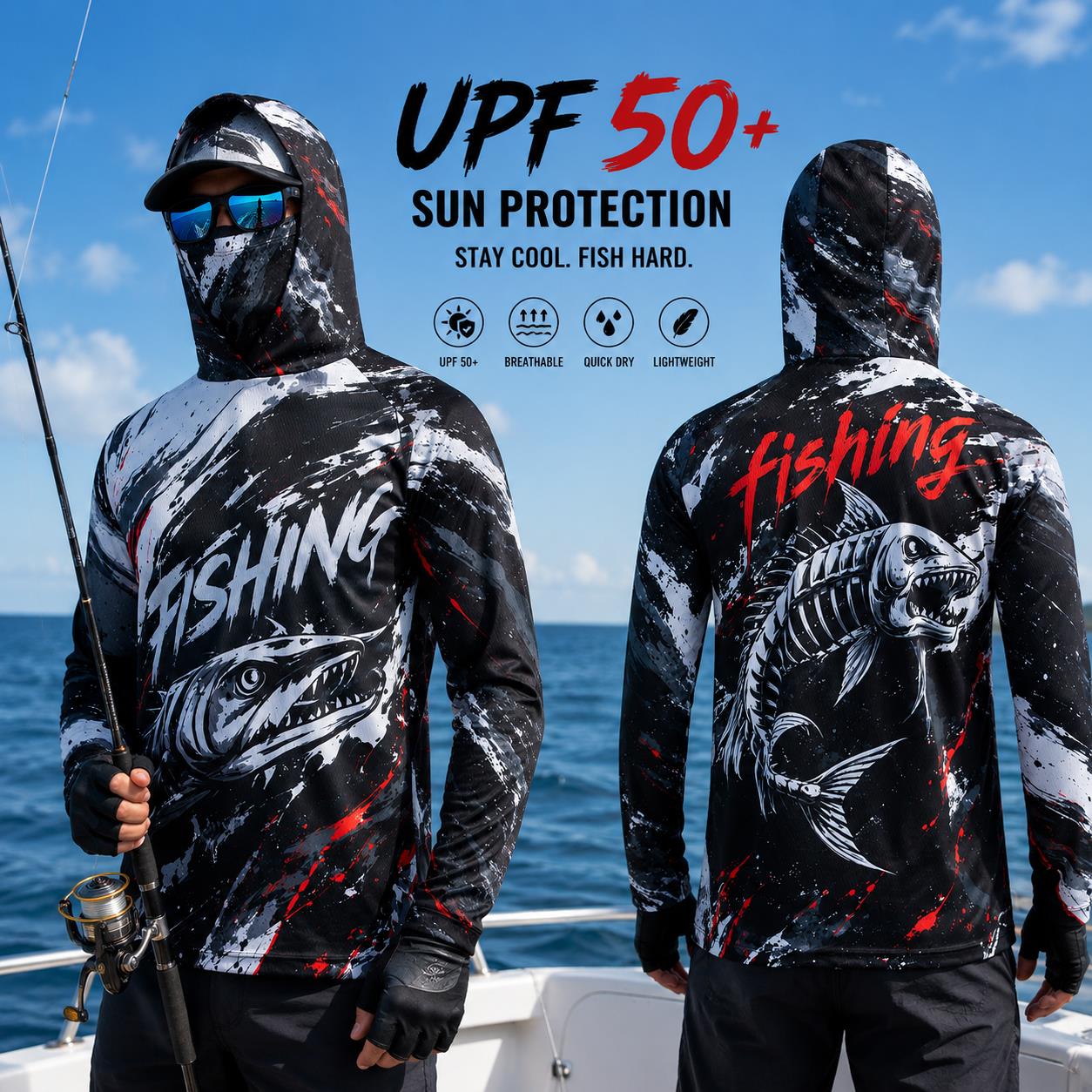 Outdoor zonbeschermende lange  - Fishing recensie en prijs