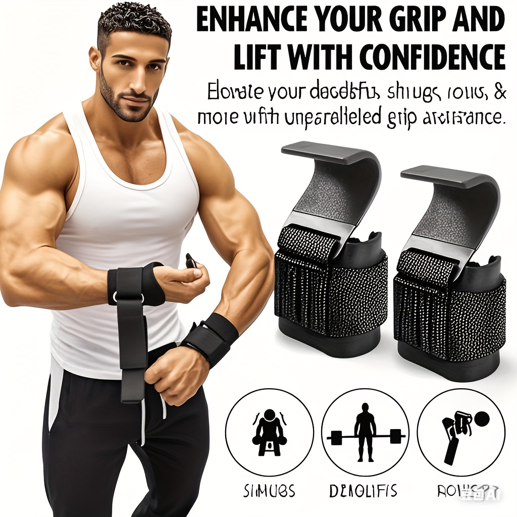 Gewichtheffen Hook Grips met p - Wrist Wraps Weightlifting Support recensie en prijs