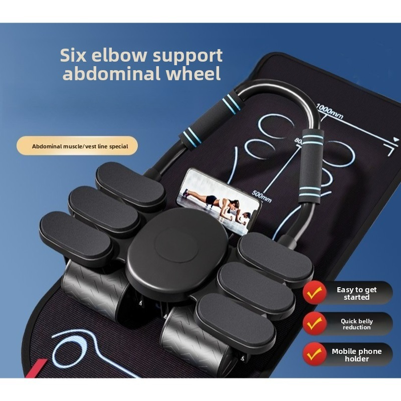 Buikspieroefeningsapparaat met - Ab Roller Wheel With Elbow Support recensie en prijs