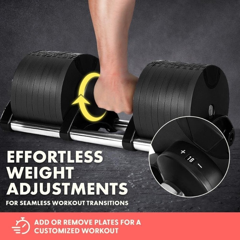 Grote fitnessapparatuur 70 lbs - Adjustable Dumbbell Pair 40Kg recensie en prijs