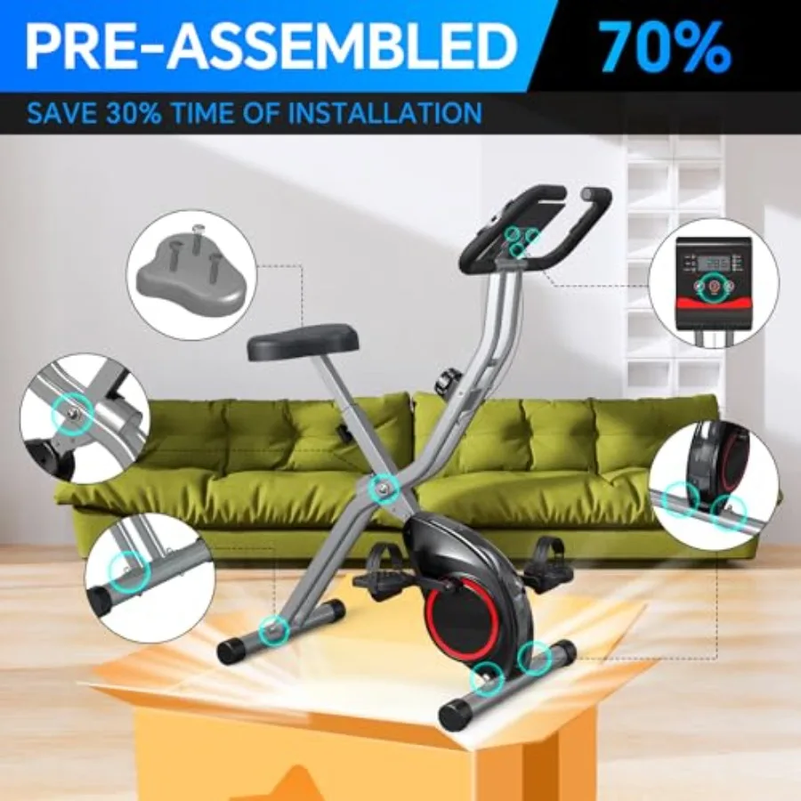 Opvouwbare hometrainer voor kl - Exercise Bike Magnetic Resistance recensie en prijs