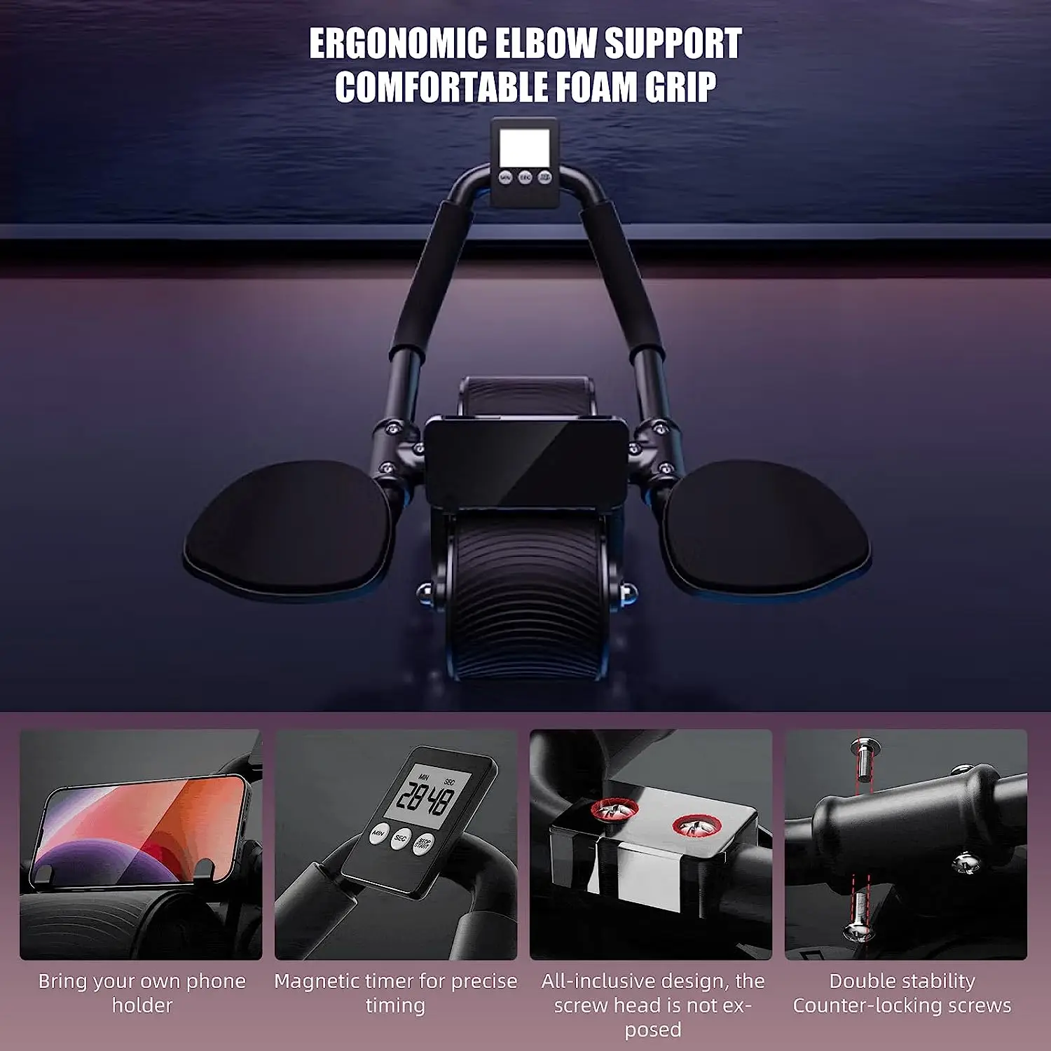 Elbow Support Automatische Ter - Ab Roller Wheel With Elbow Support recensie en prijs