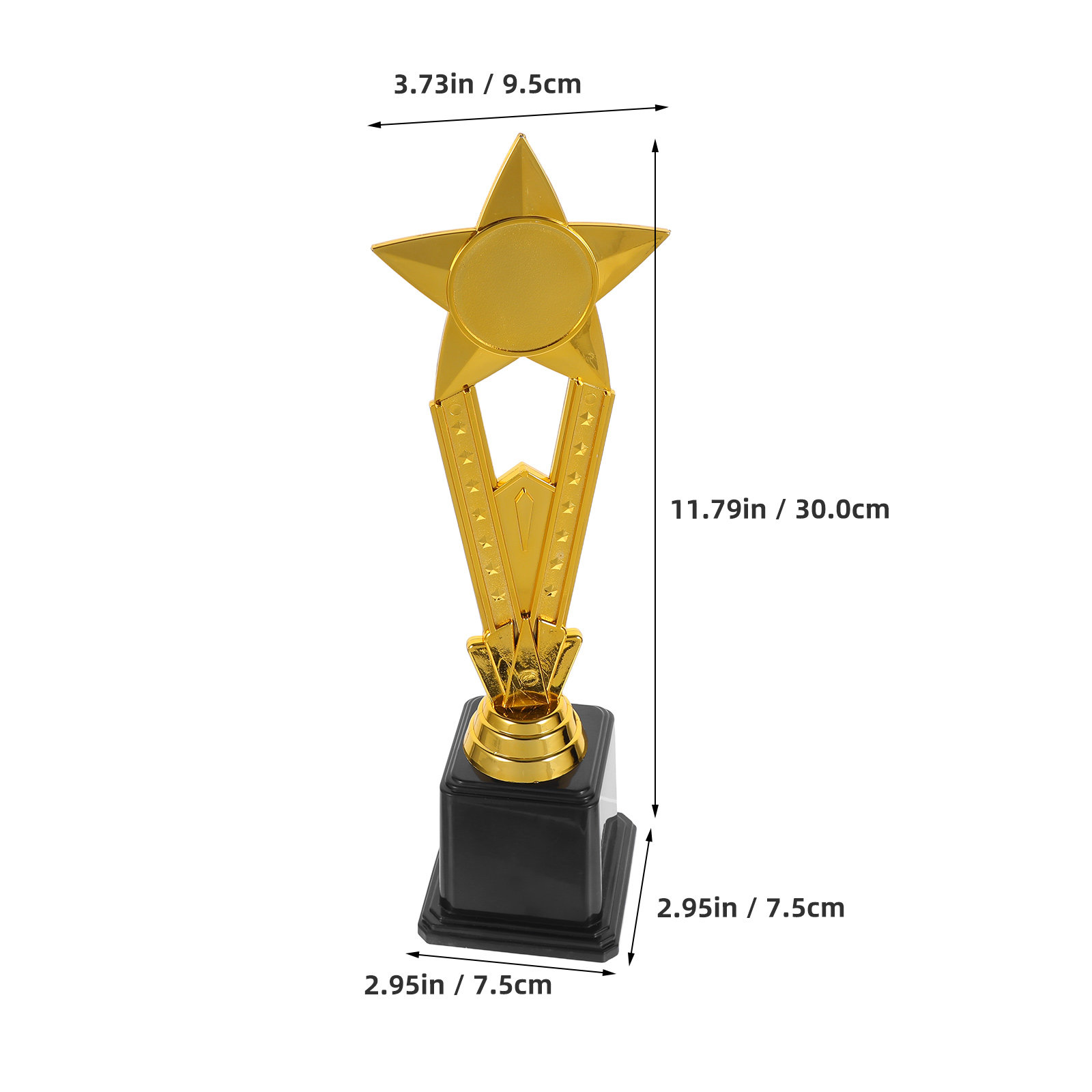 Plastic gouden ster-trofee, kl - Team Sports recensie en prijs