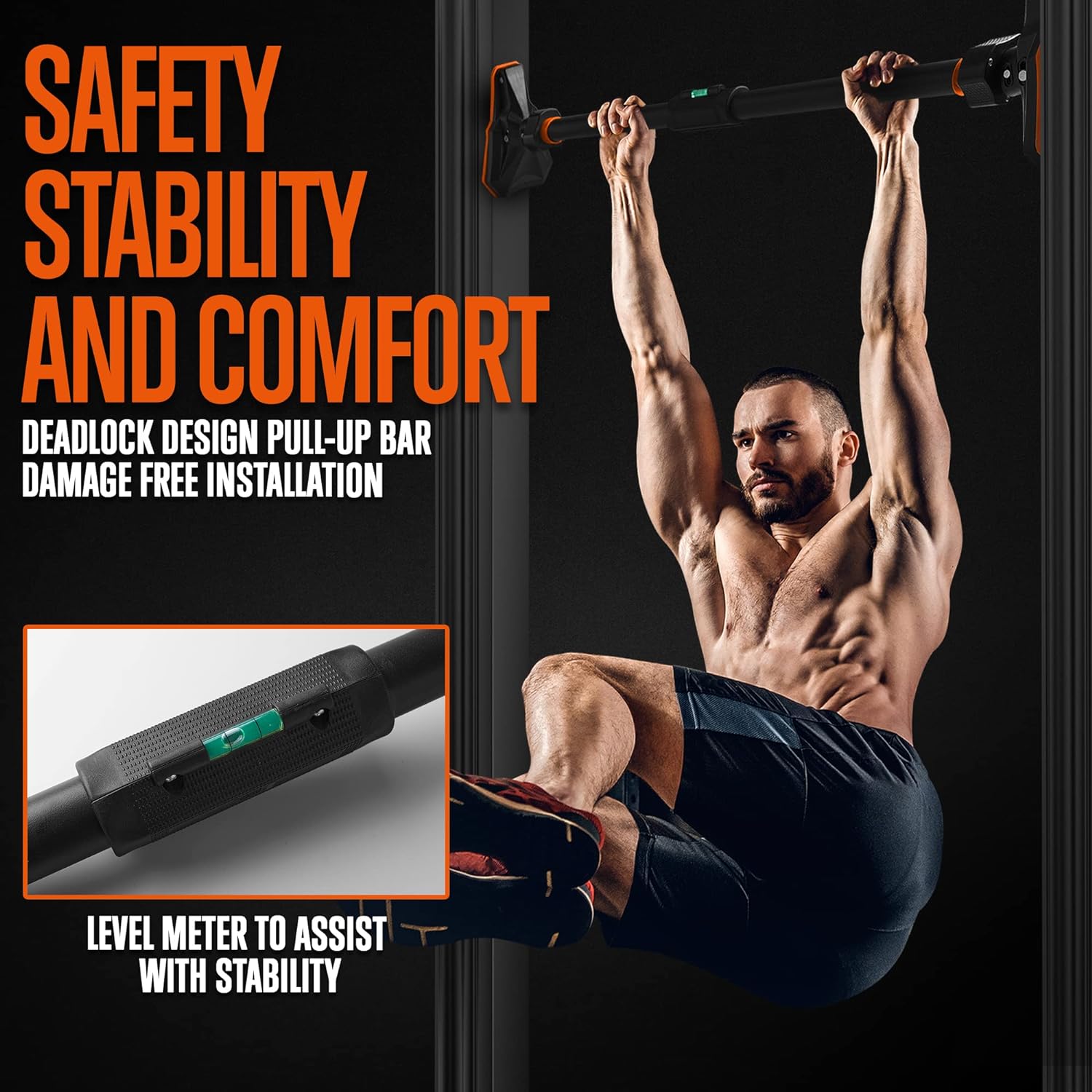 Pull-up/kin-up bar voor deurko - Door Pull Up Bar No Screw recensie en prijs