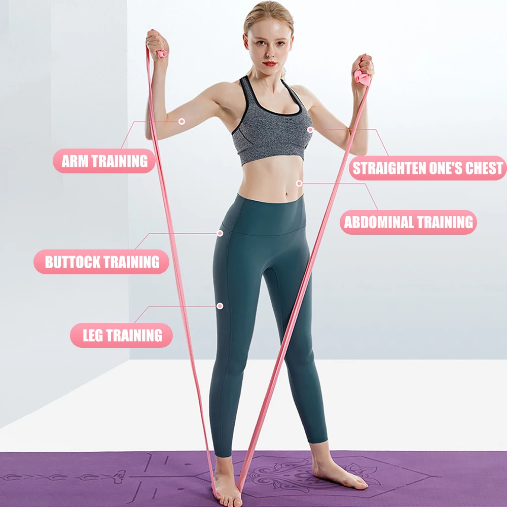 Lengte 200cm Yoga Pilates Stre - Pilates Bar Kit With Resistance Bands recensie en prijs