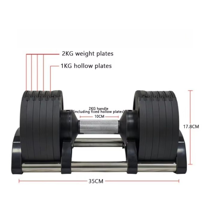 Fitnessapparatuur 20kg 24kg 32 - Adjustable Dumbbell Pair 40Kg recensie en prijs