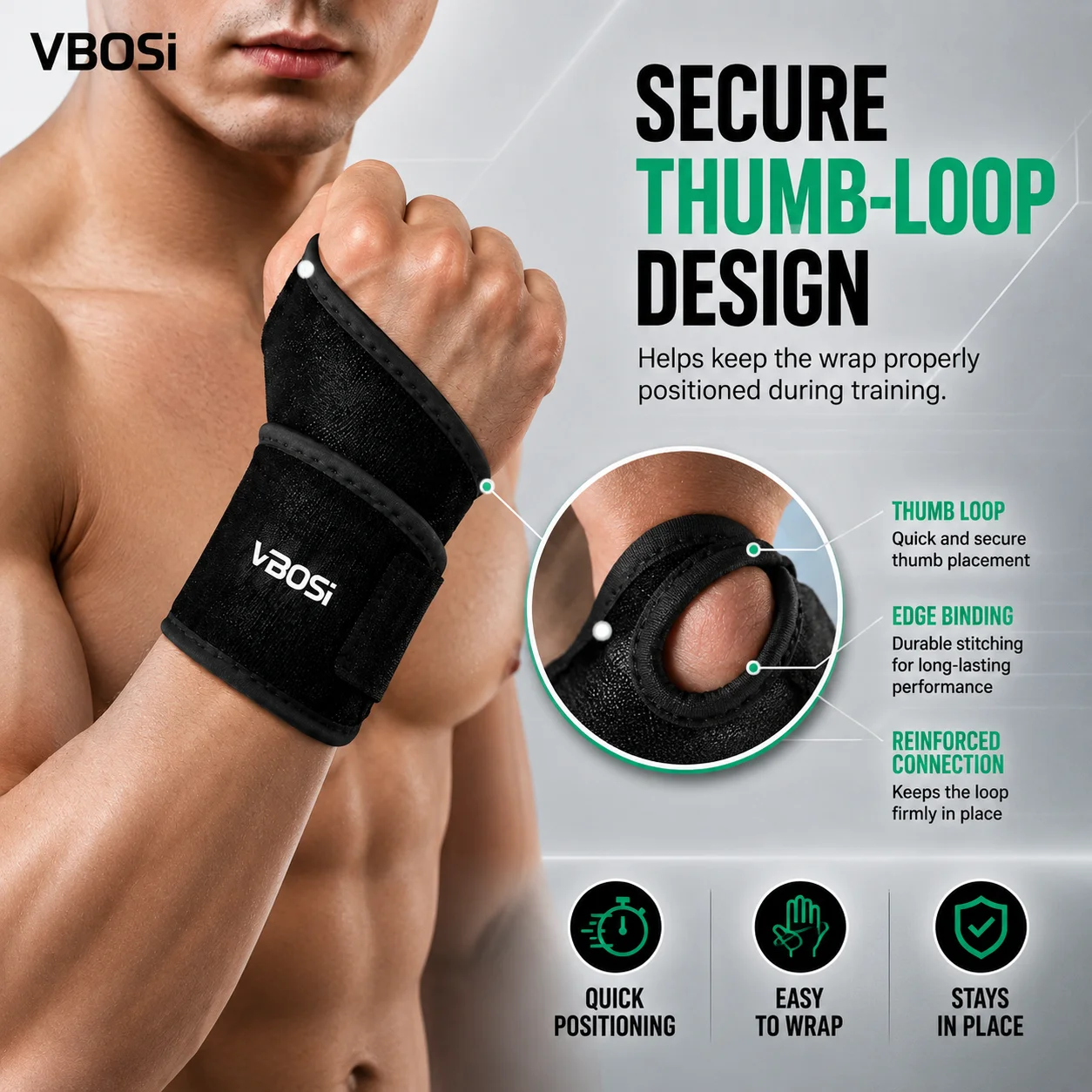 VBSOi verstelbare polsbrace me - Wrist Wraps Weightlifting Support recensie en prijs