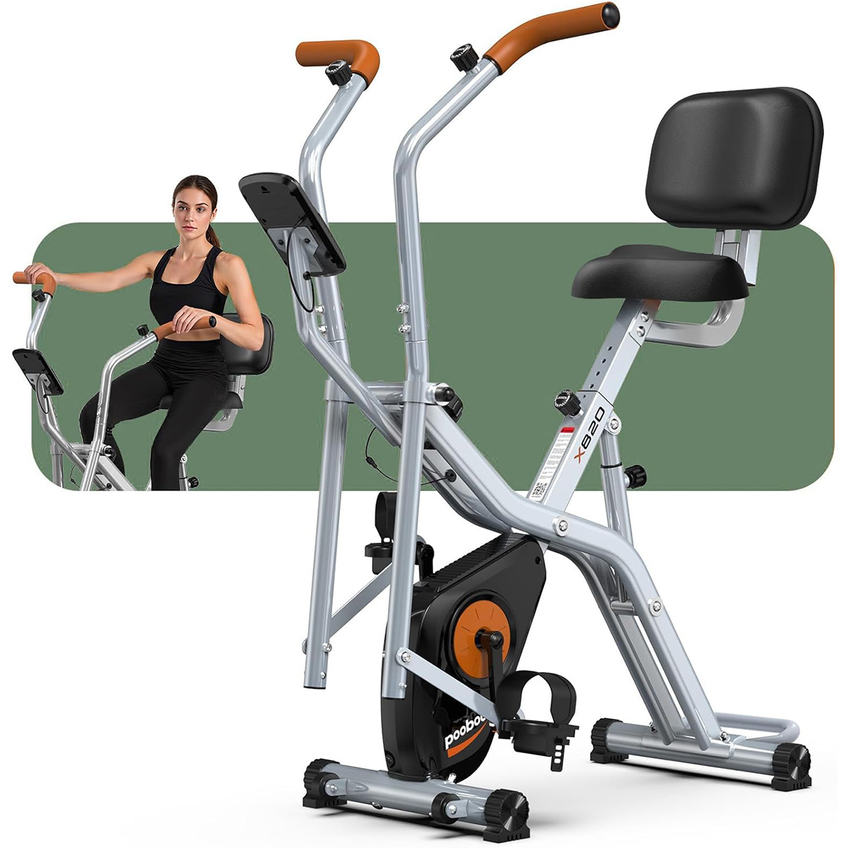 Pooboo Opvouwbare 2-in-1 Homet - Exercise Bike Magnetic Resistance recensie en prijs